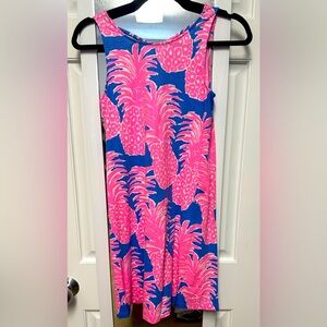 Lilly Pulitzer Blue and Pink Pineapple Dress